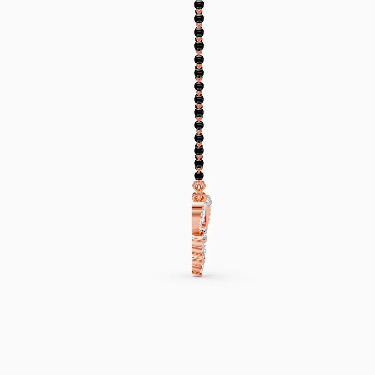 V Shape Lab Grown Diamond Mangalsutra