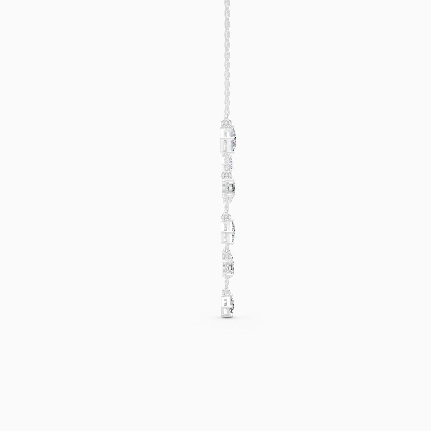 Geometric Radiance Charm Diamond Necklace