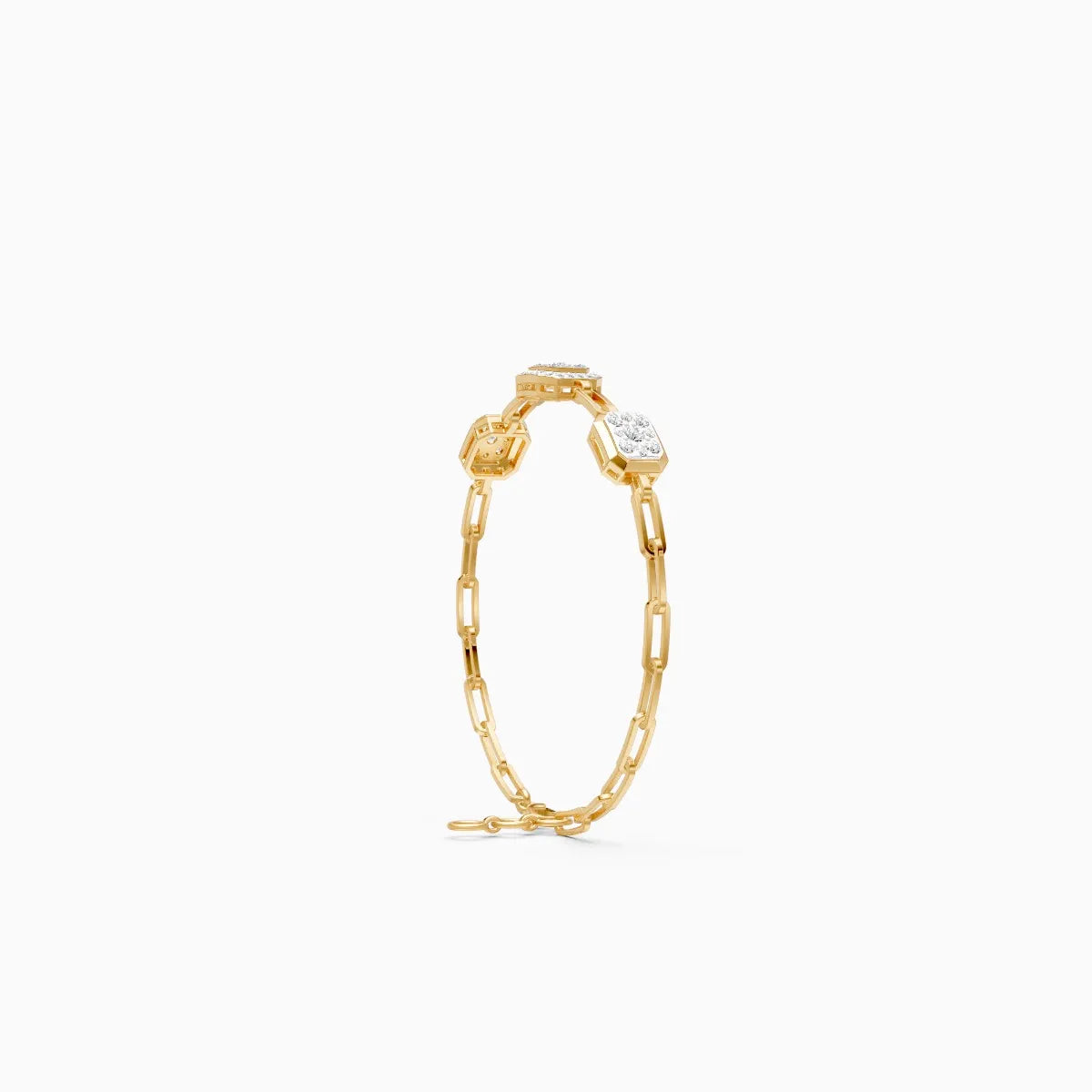 Linear Triple Accent Diamond Bracelet