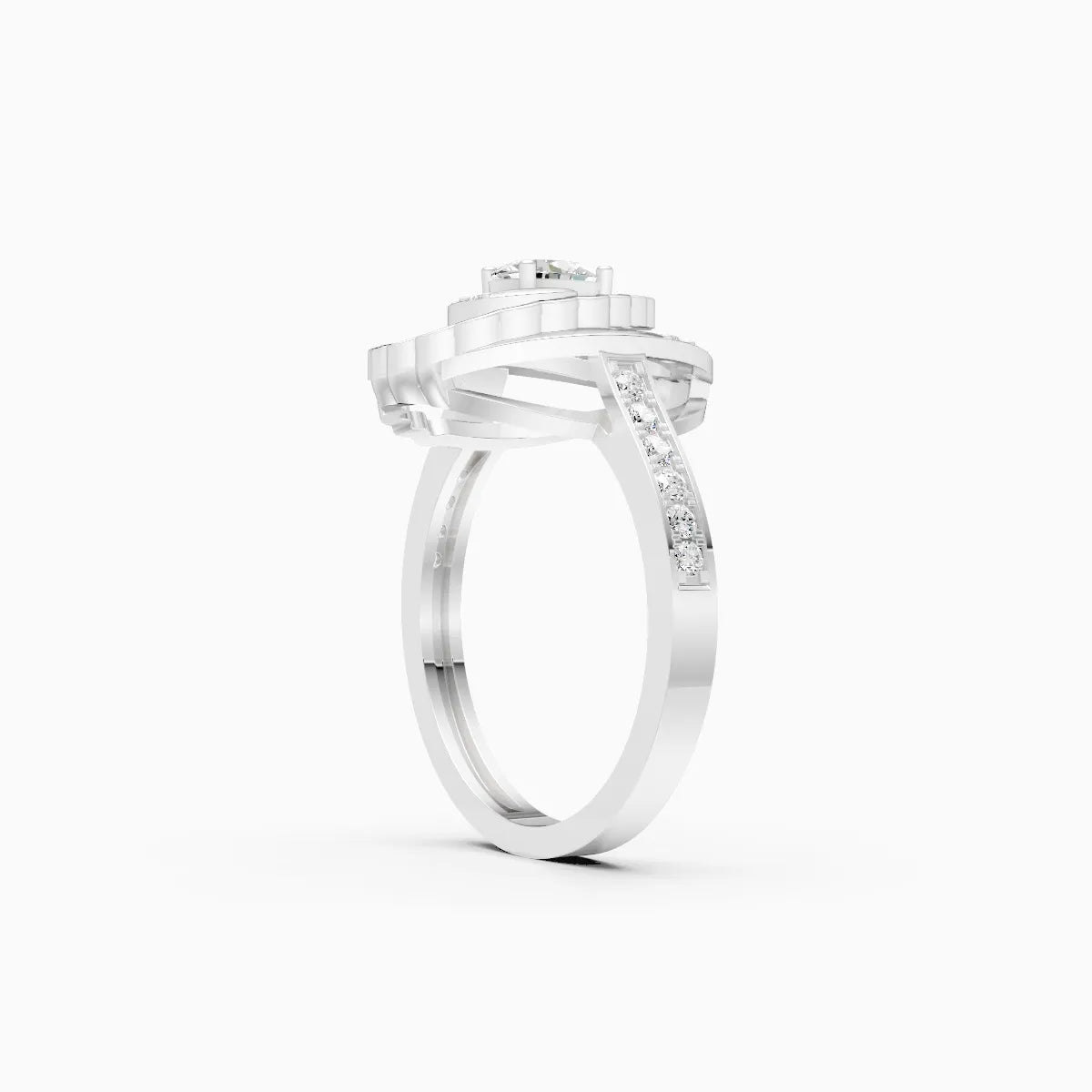 Lustrous Orbit Lab-Grown Diamond Ring