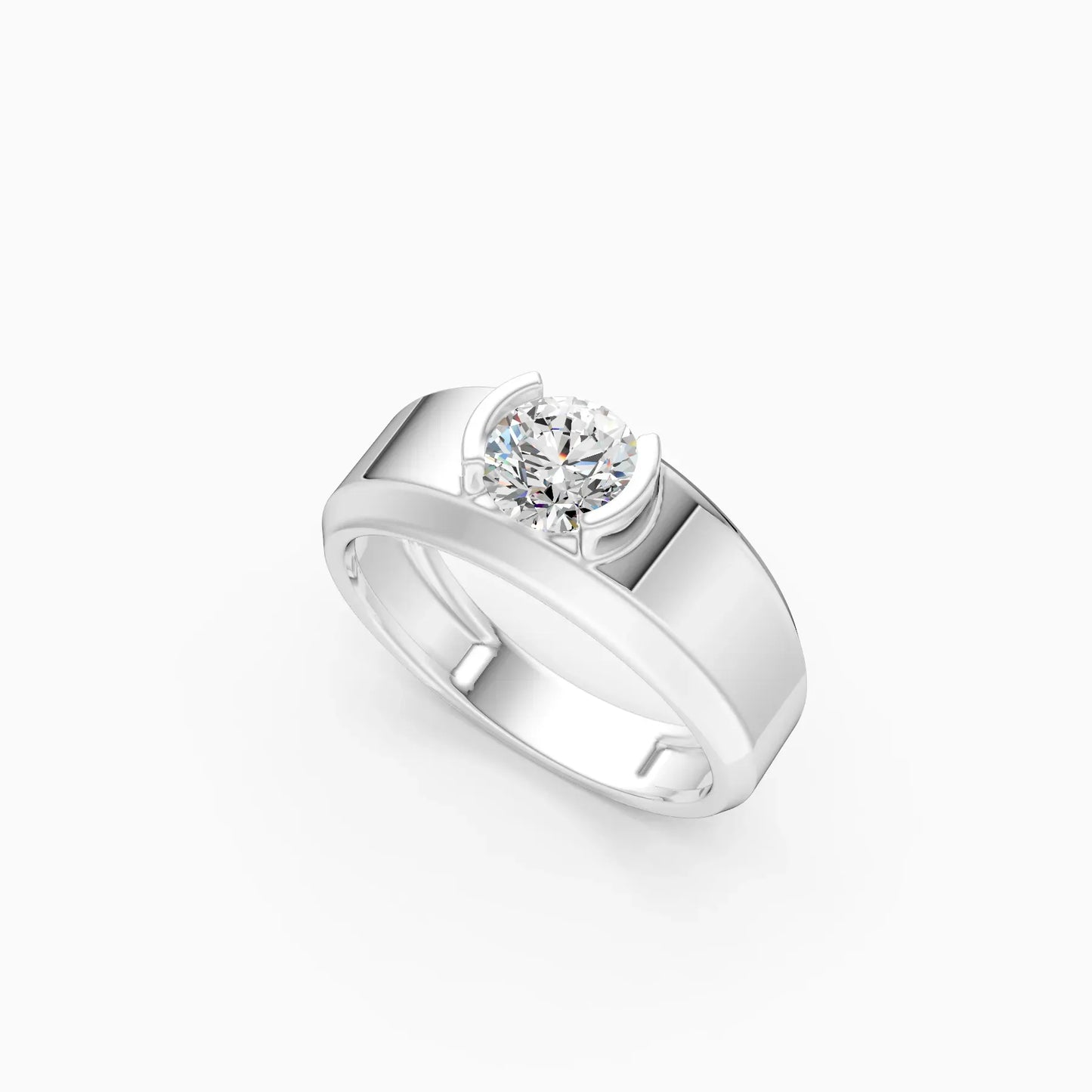 Refined Charm Solitaire Diamond Ring