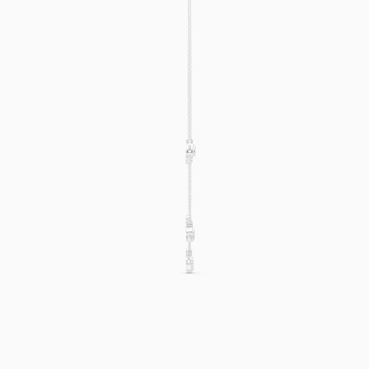 Blush Heart Charm Lab Diamond Chain