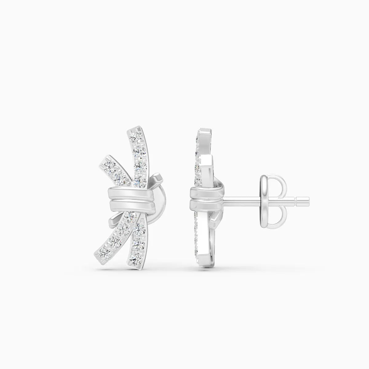Regal Knot Lab Grown Diamond Earrings