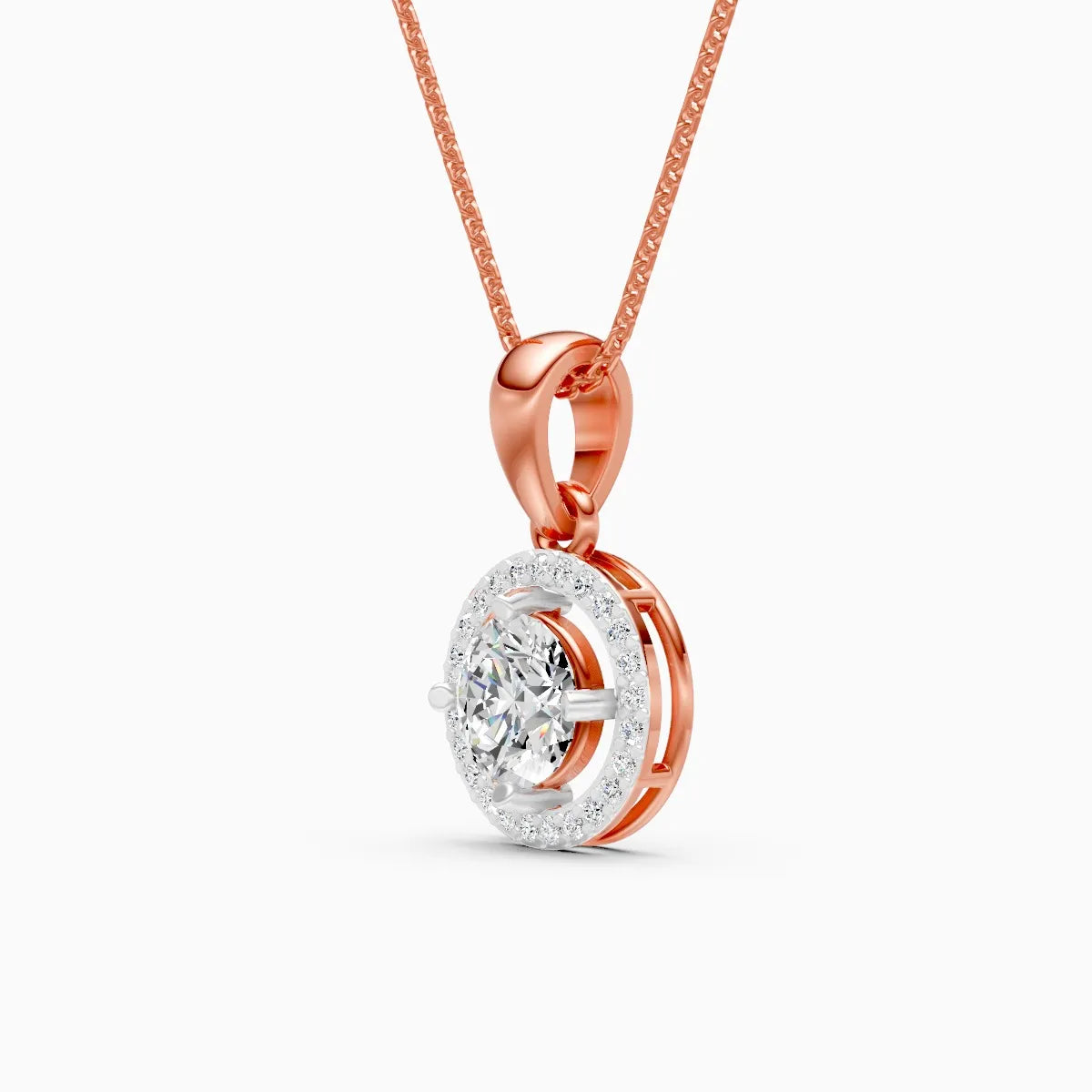 Eternal Solitare Orbit Lab Grown Diamond Pendant