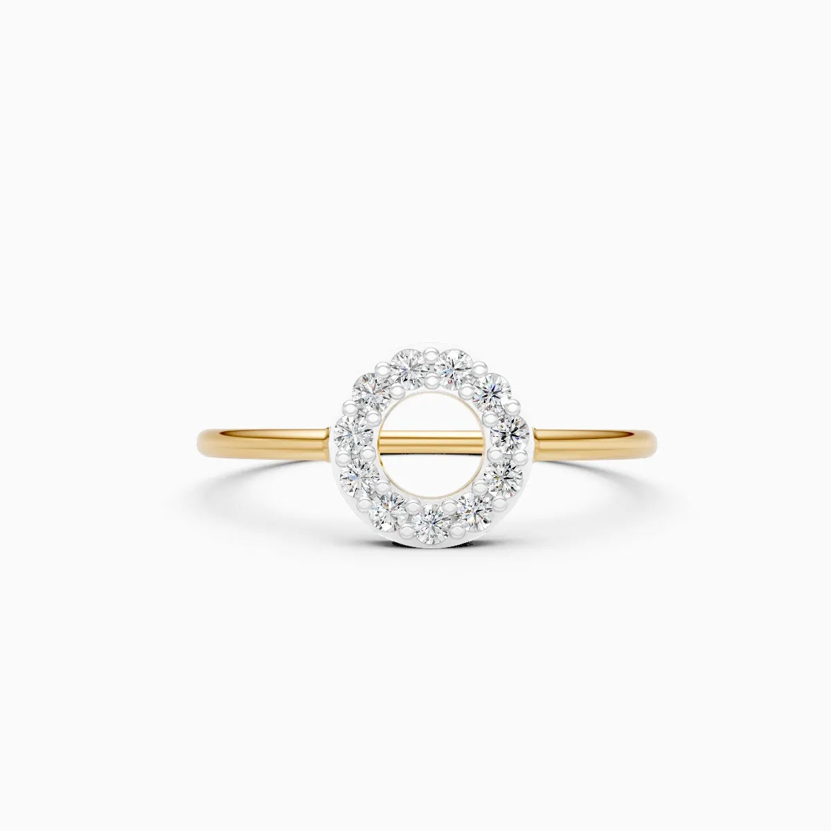 Open Halo Circle Ring