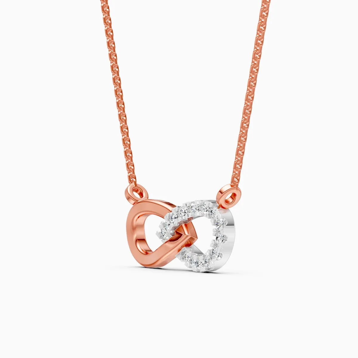 Infinity Love Lab Grown Diamond Necklace