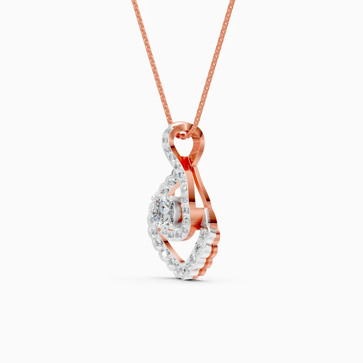 Twinkling Curve Lab-Grown Diamond Pendant