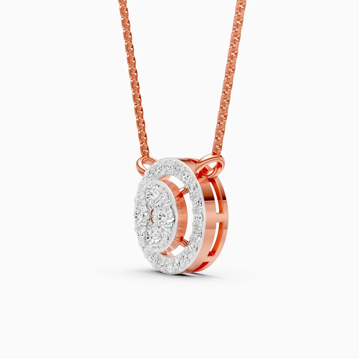 Stunning Circular Diamond Necklace