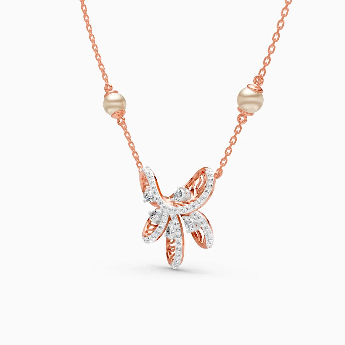 Floral Flight Lab Grown Diamond Pendant