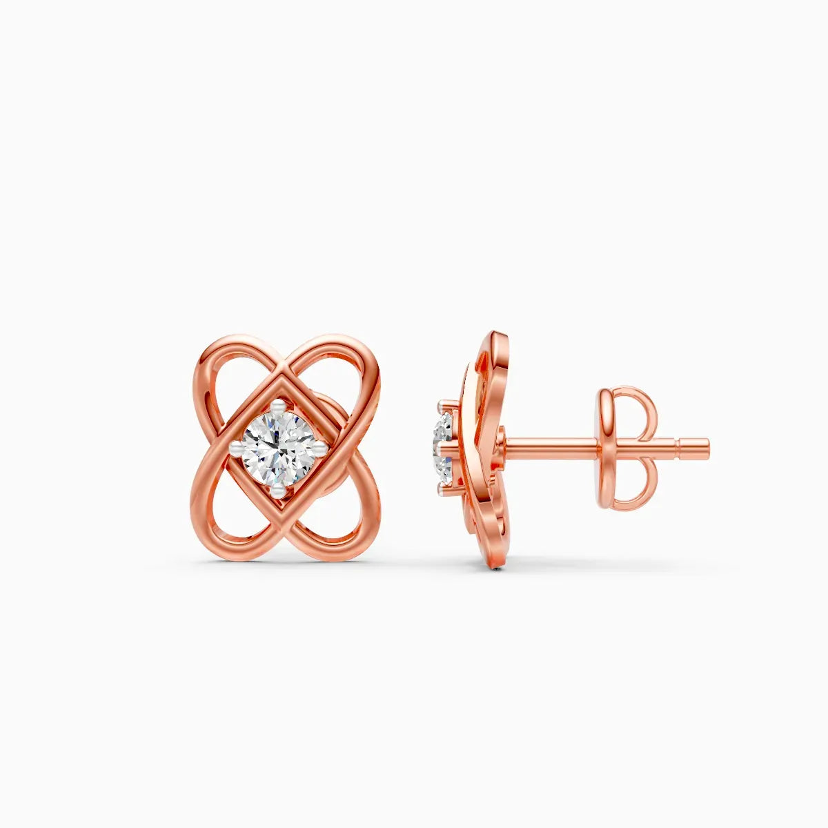 Infinity Knot Diamond Studs