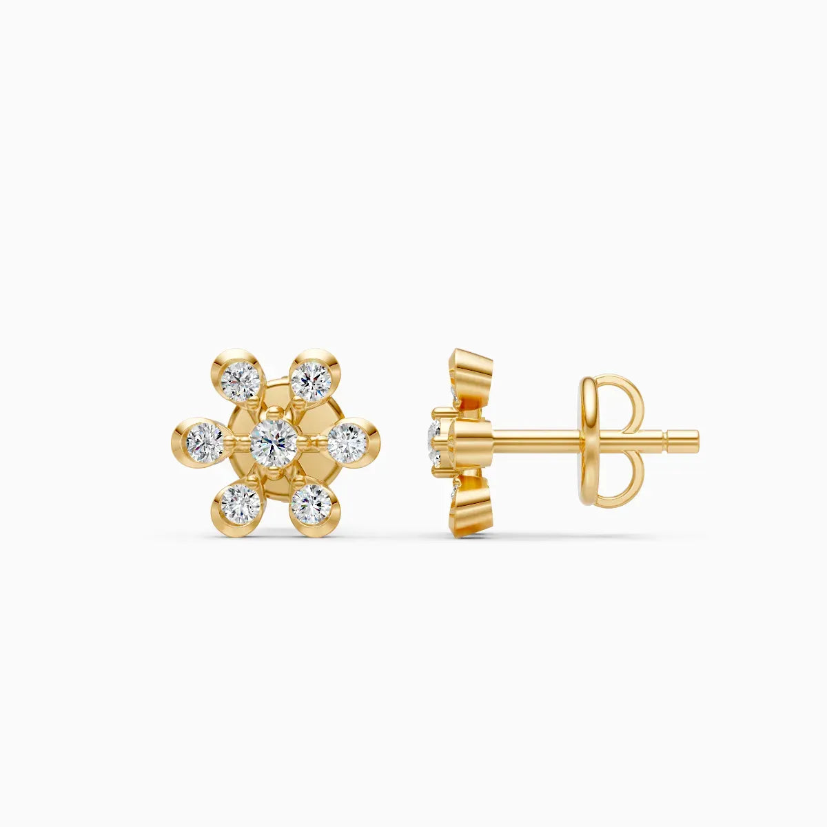 Sparkling Petal Chic Diamond earrings
