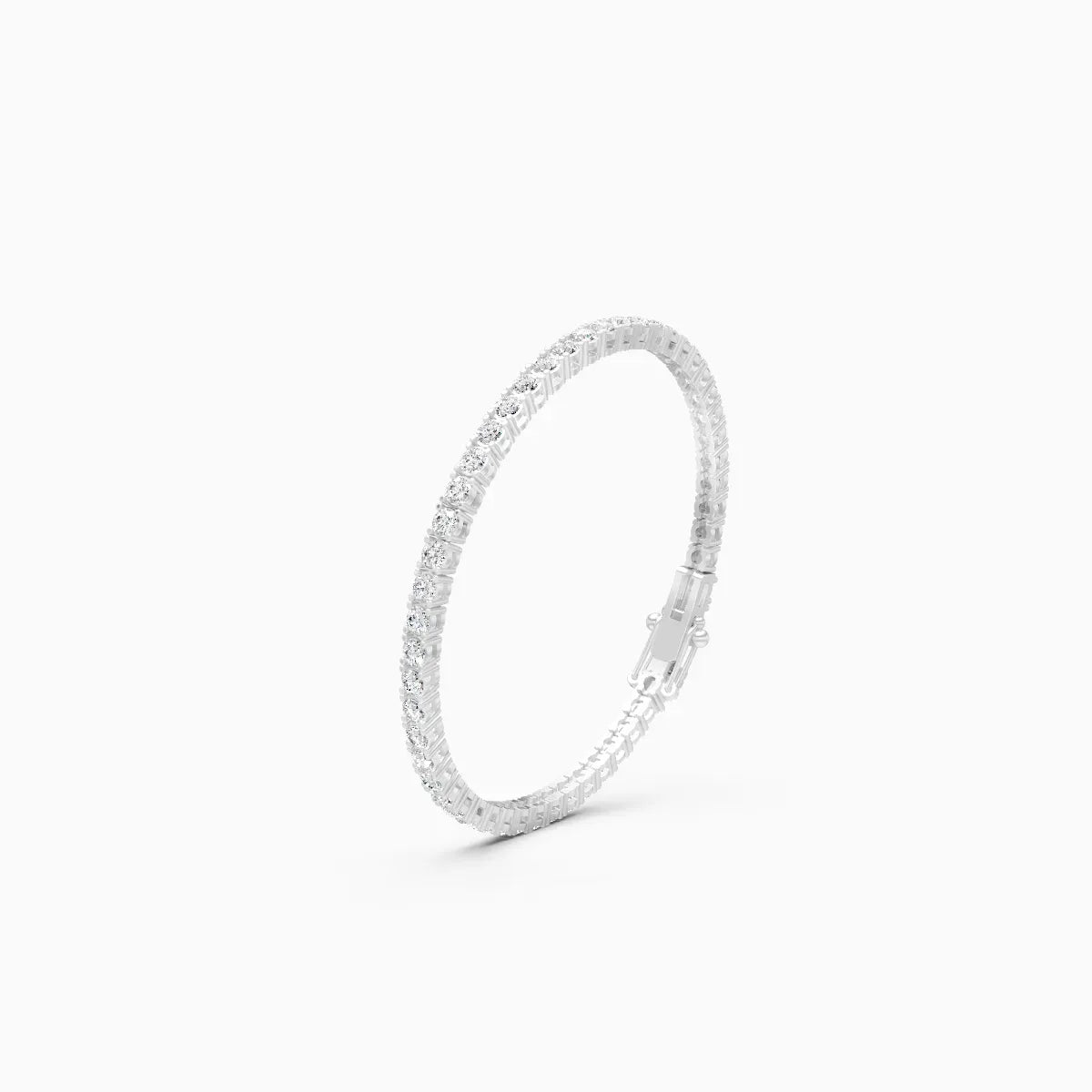 Round Solitaire Tennis Bracelet