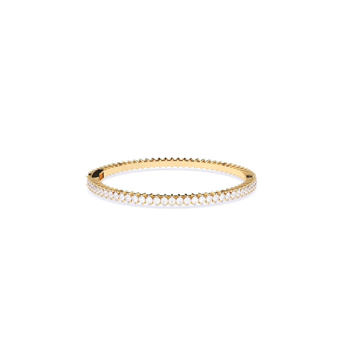 Round Solitaire Lab Grown Diamond Bangles