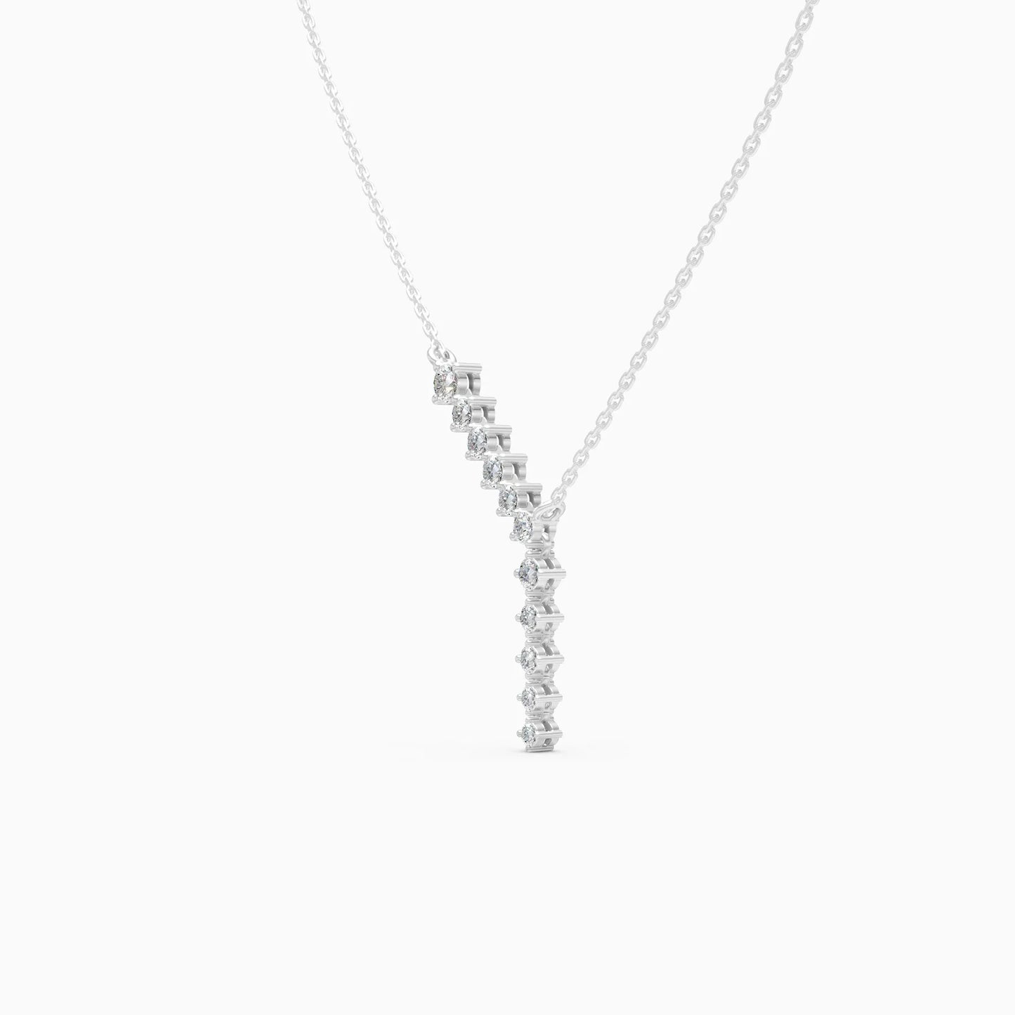 Aurora Line Lab Grown Diamond Necklace