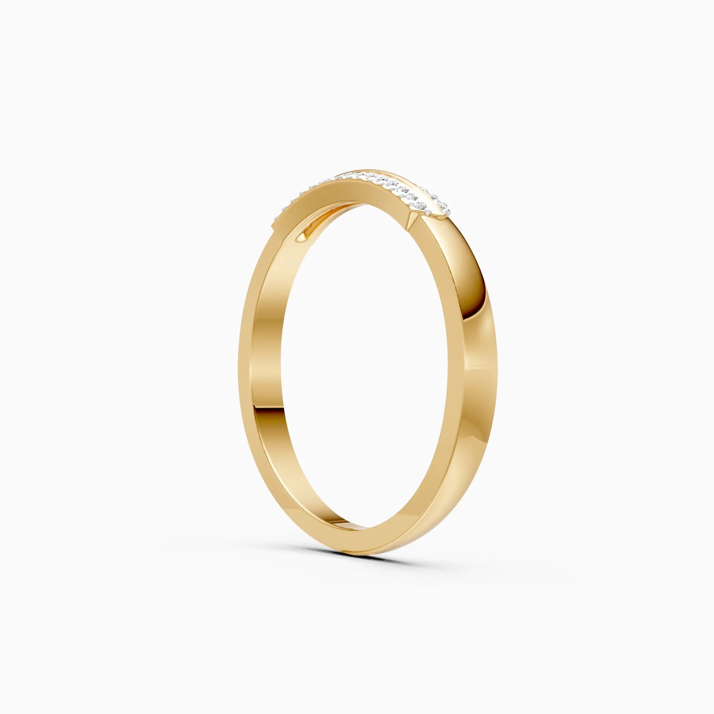 Trendy Double Row Lab Grown Diamond Ring