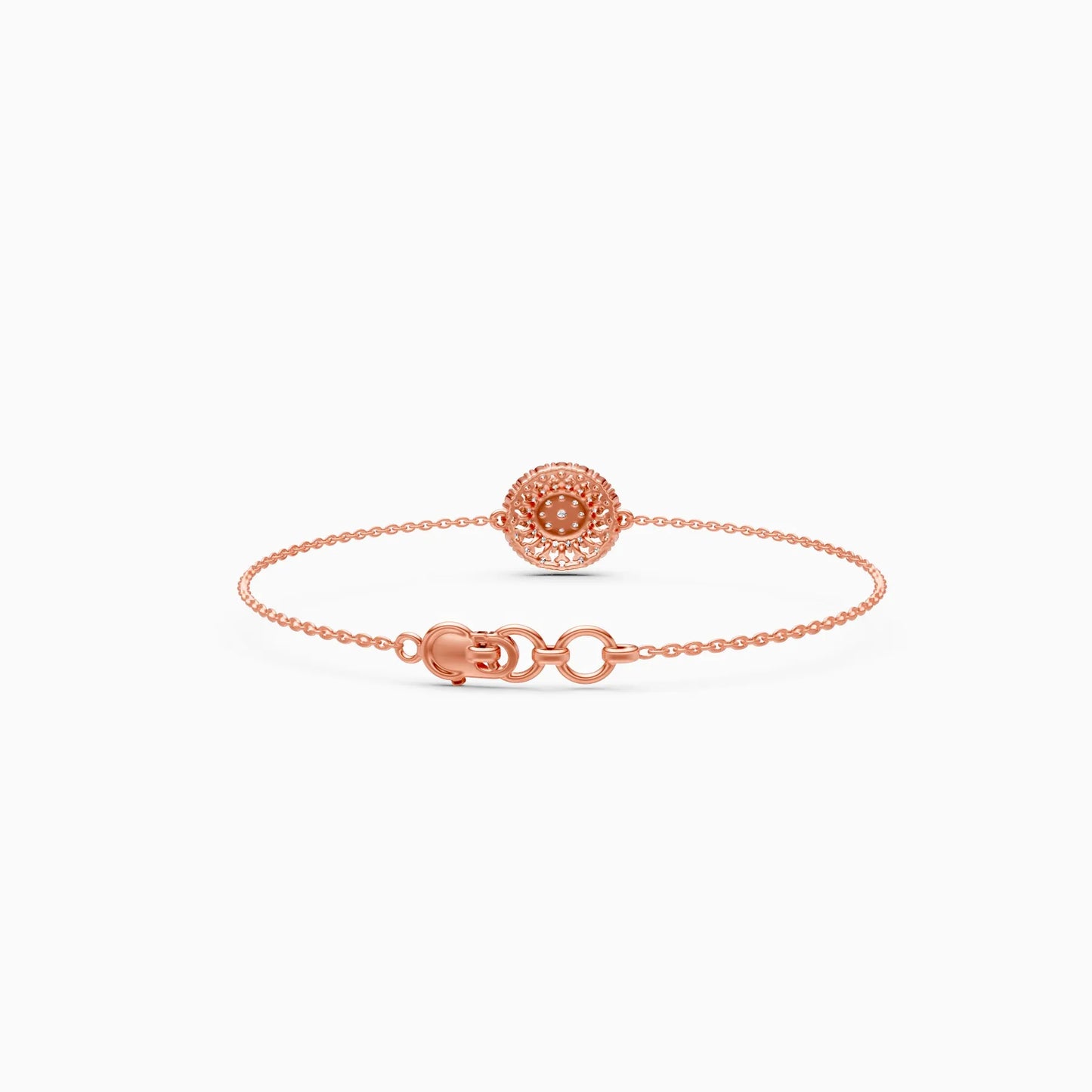 Cluster Lab Grown Diamond Halo Bracelet