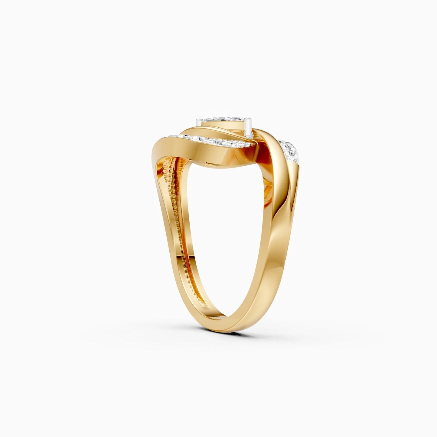 Celestial Petal Lab Grown Diamond Ring