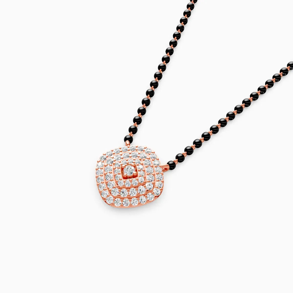 Cushion Shape Lab Grown Diamond Mangalsutra
