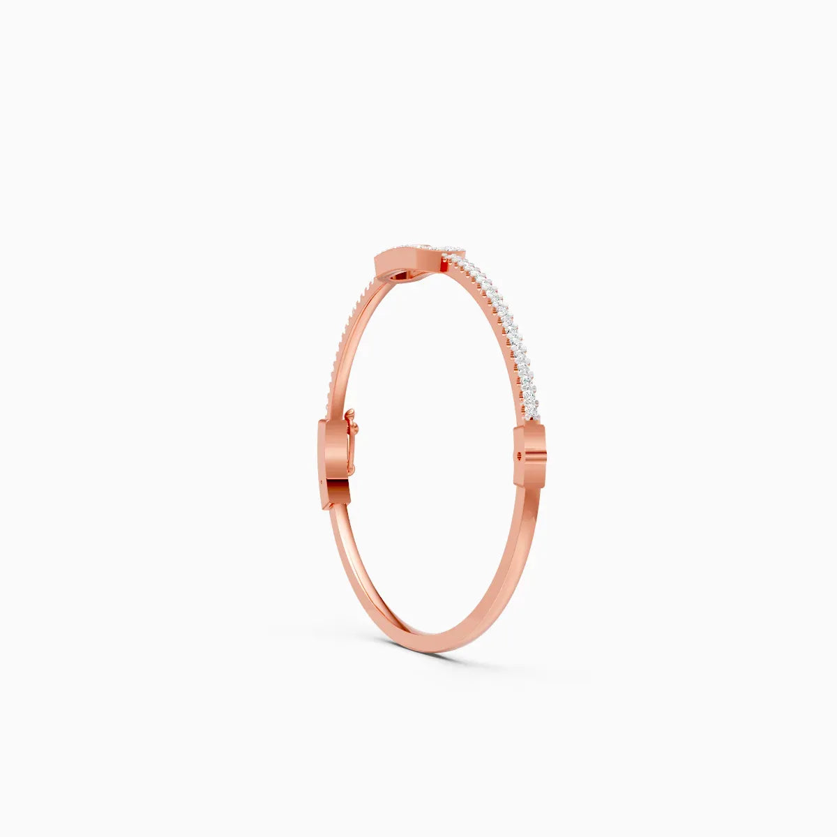 Sleek And Stylish Kada Style Diamond Bracelet