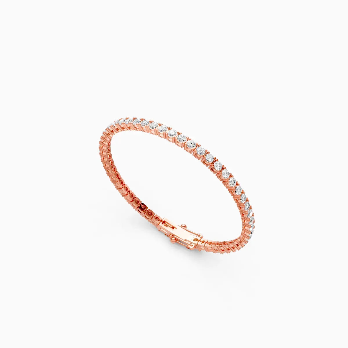 Round Solitaire Tennis Bracelet