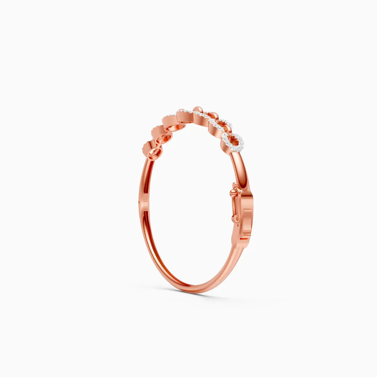 Classy Linked Design Diamond Bracelet