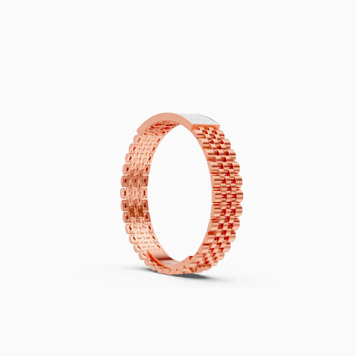 Luxurious Gold and Diamond Men's Bracelet