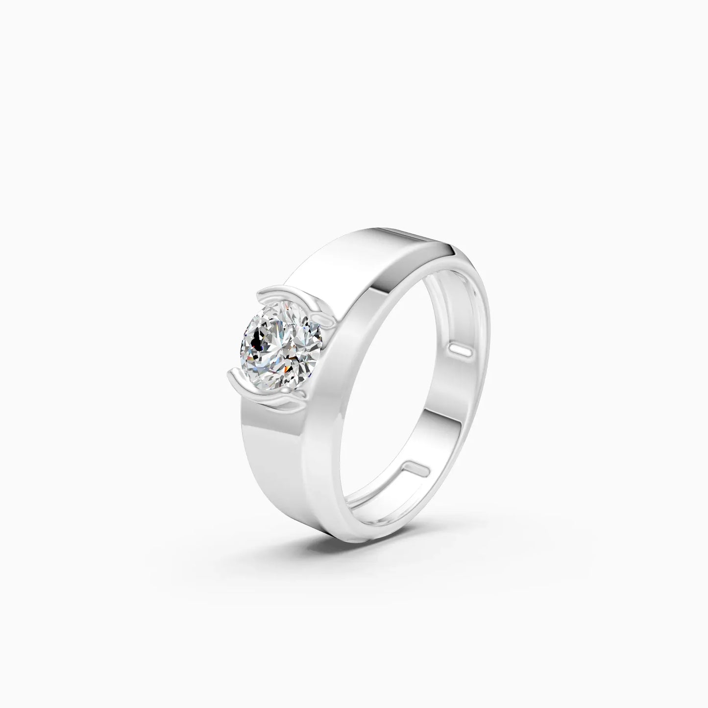 Refined Charm Solitaire Diamond Ring