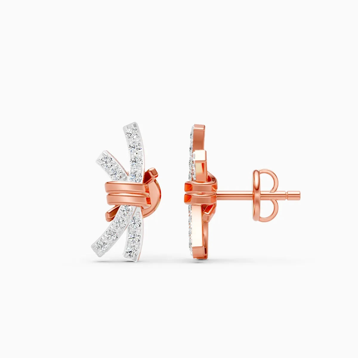 Regal Knot Lab Grown Diamond Earrings
