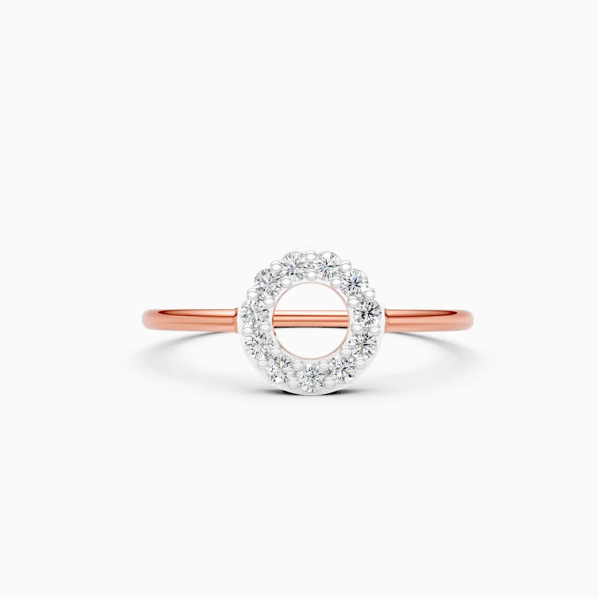Open Halo Circle Ring