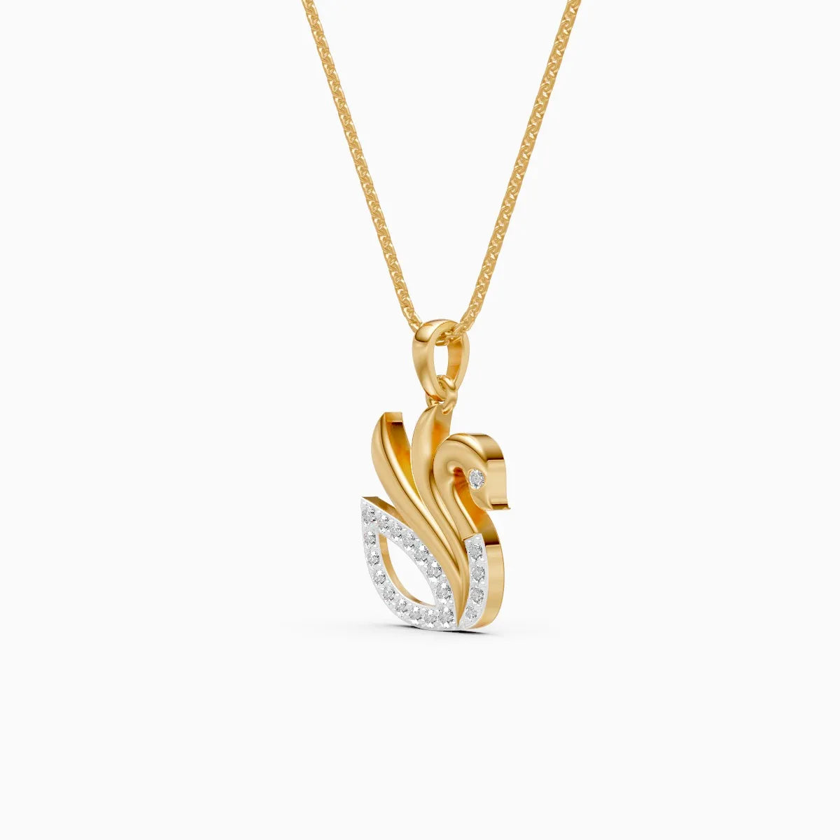 Love Grace Swan Diamond Pendant