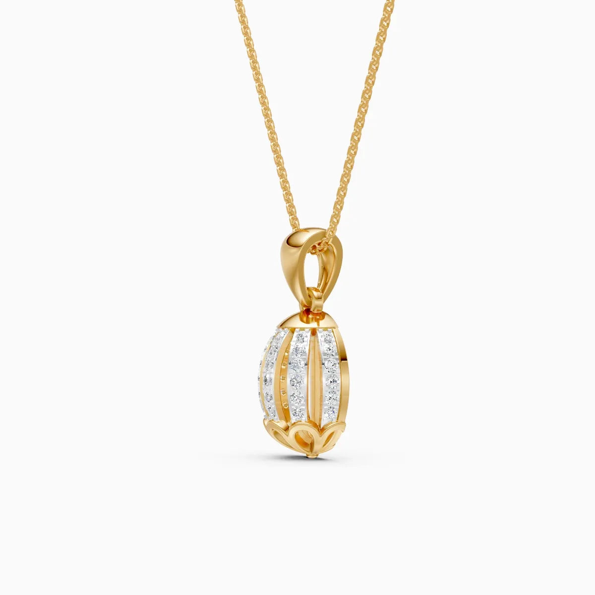 Artistic Ball Diamond Daily Wear Pendant