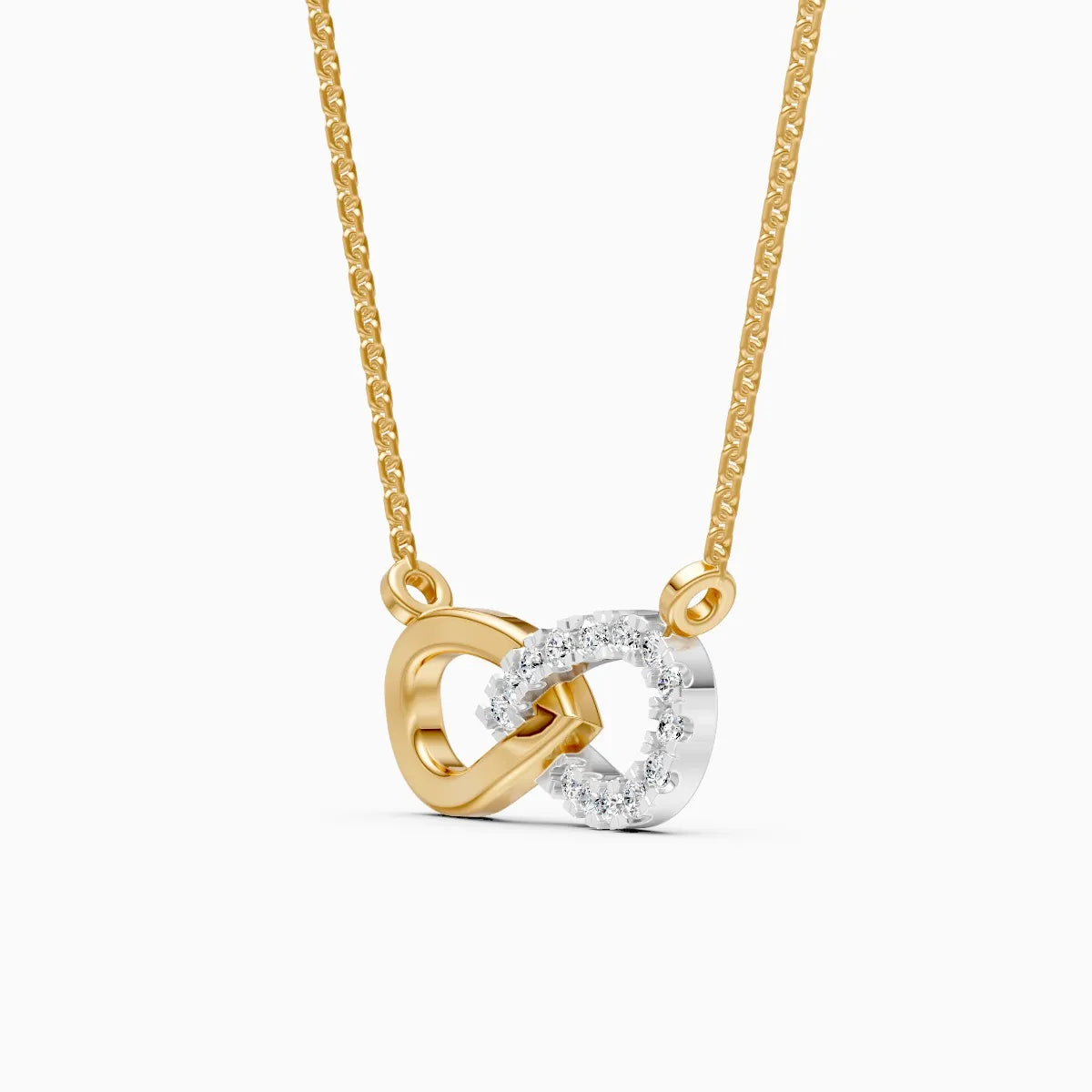 Infinity Love Lab Grown Diamond Necklace