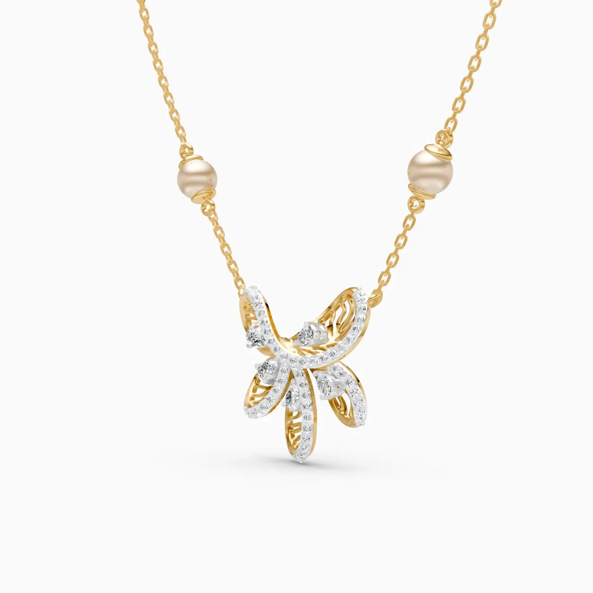 Floral Flight Lab Grown Diamond Pendant
