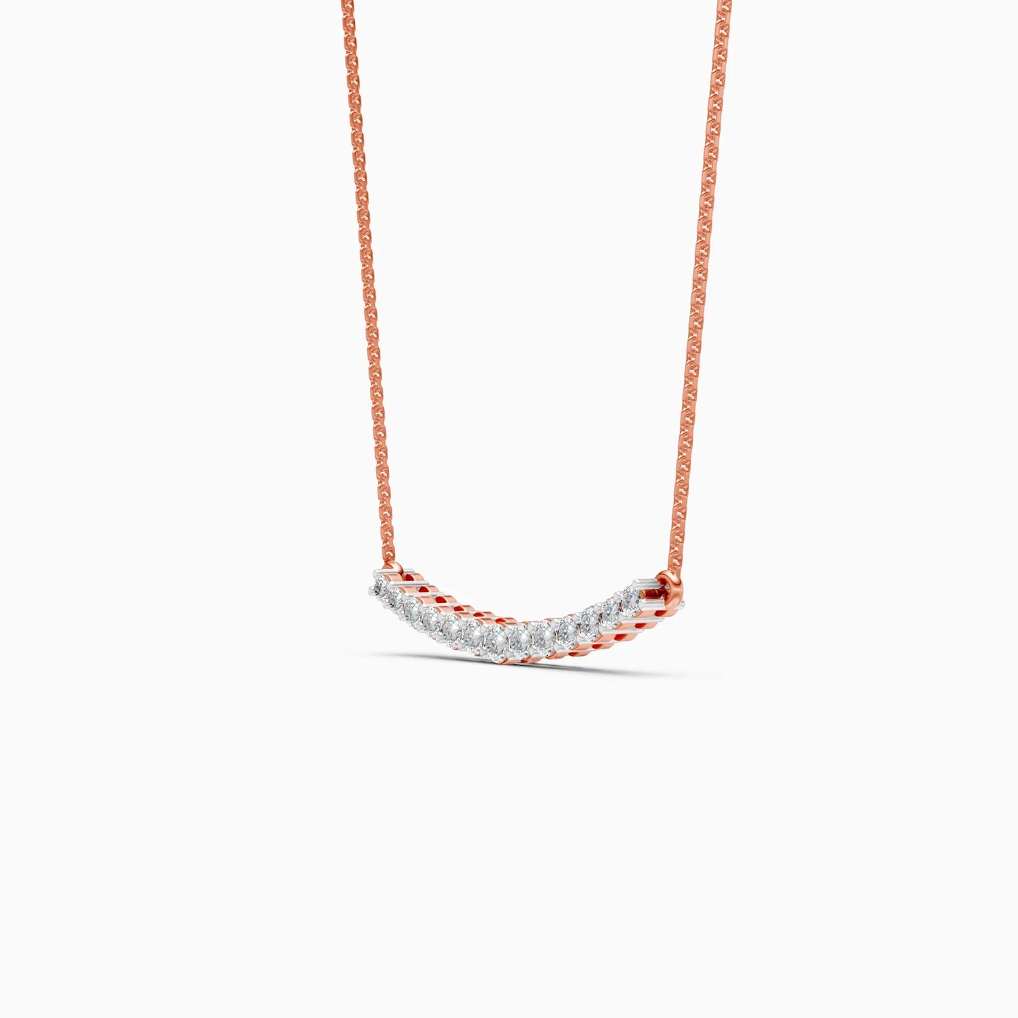 Dainty Lab Grown Diamond Bar Necklace