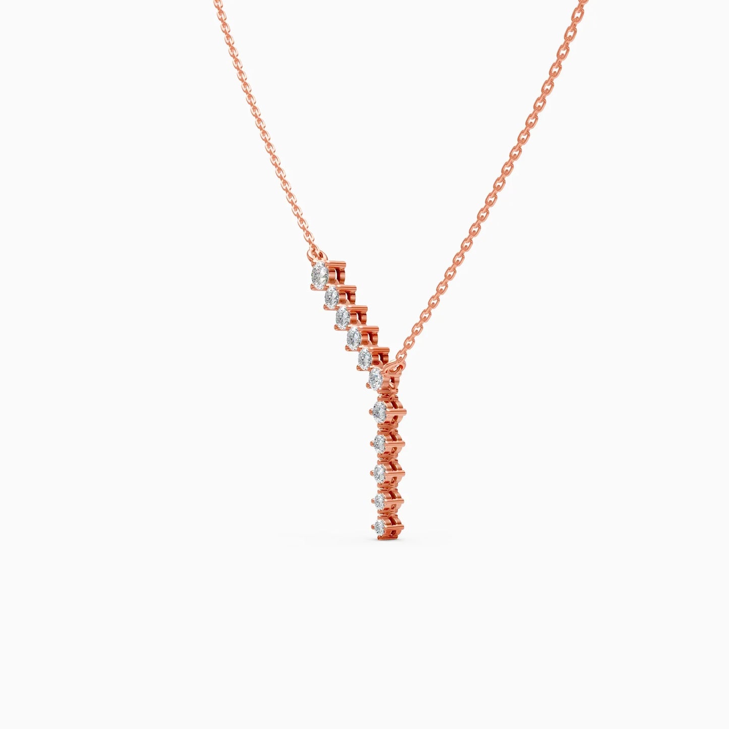 Aurora Line Lab Grown Diamond Necklace