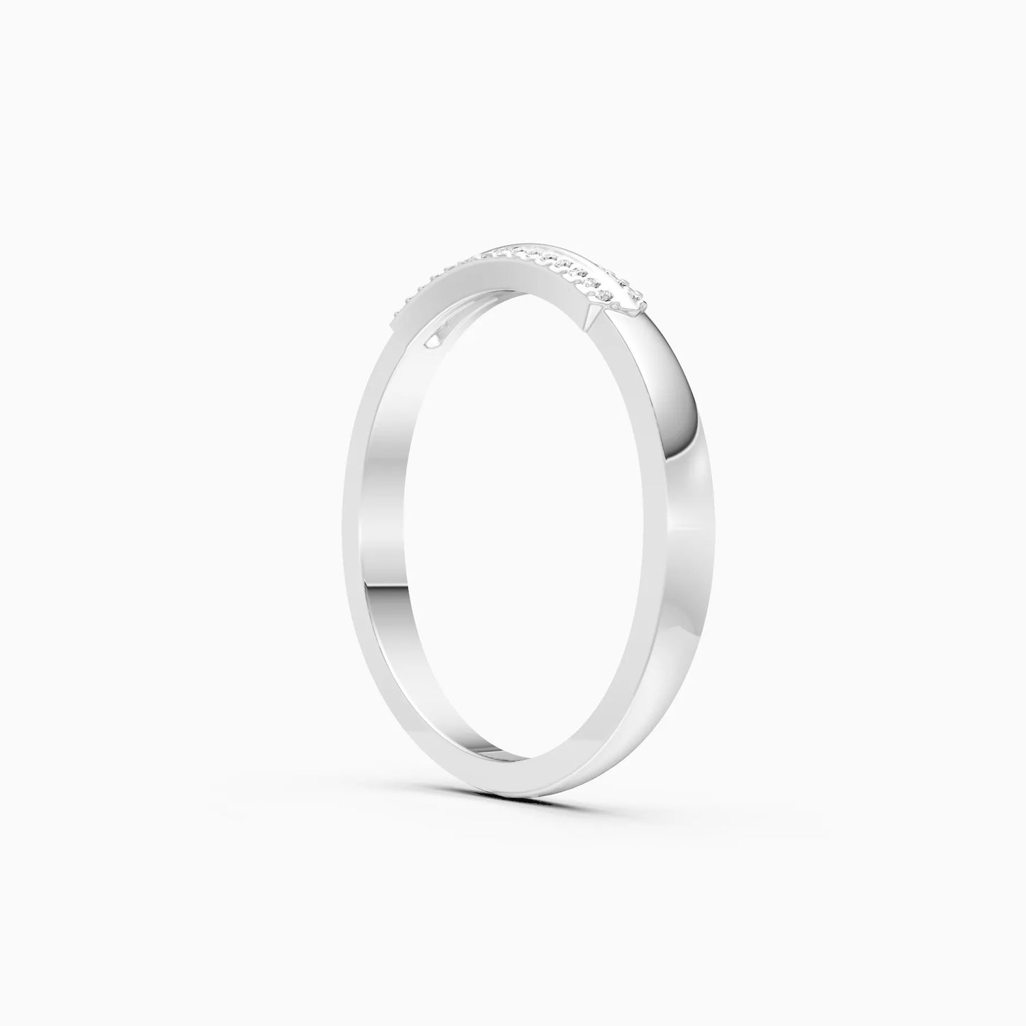 Trendy Double Row Lab Grown Diamond Ring