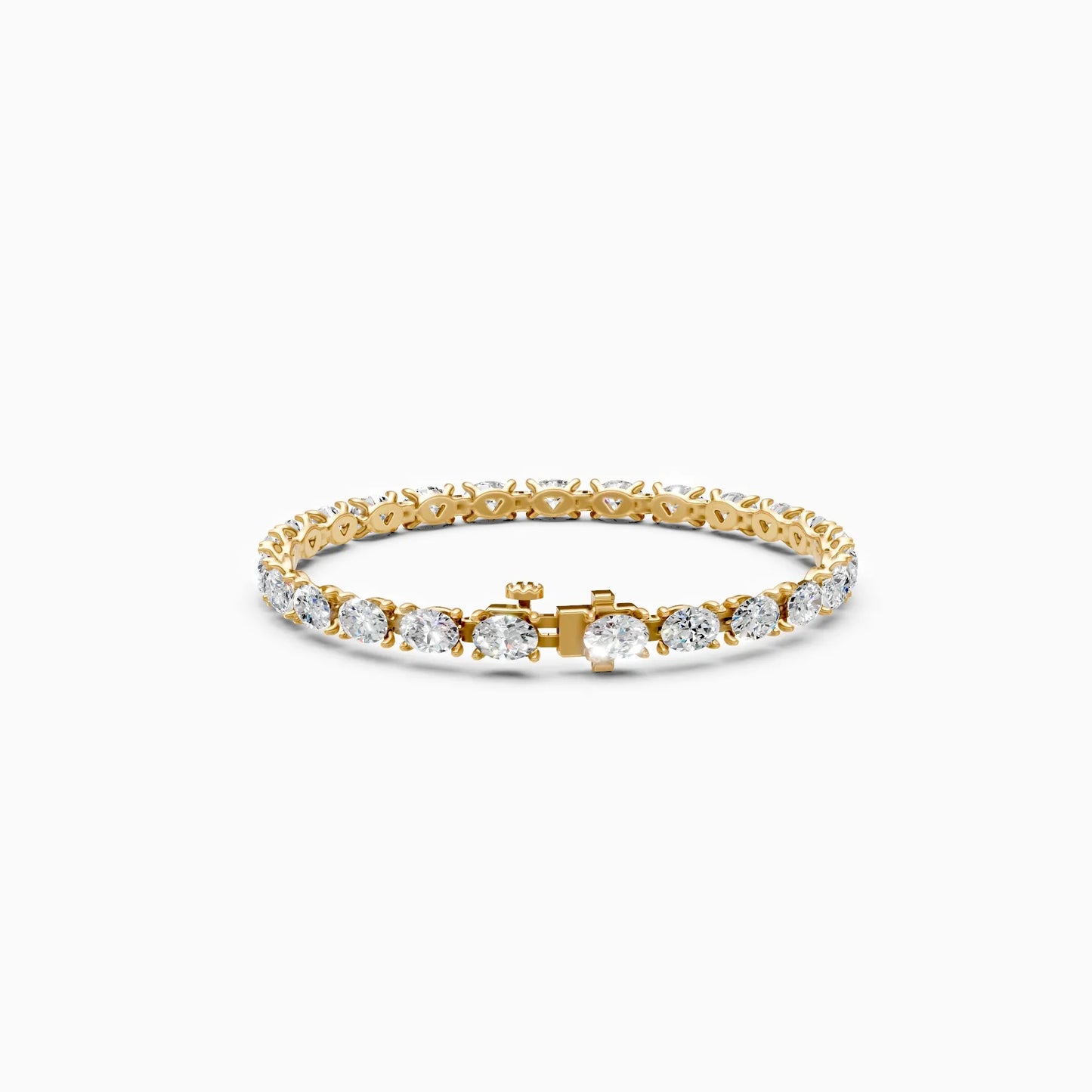 Infinity Shine Oval Diamond Bracelet