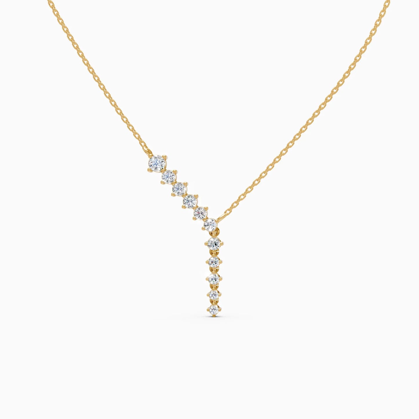 Aurora Line Lab Grown Diamond Necklace