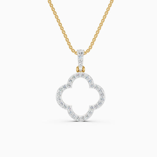 Clover Lab Grown Diamond Pendant Necklace
