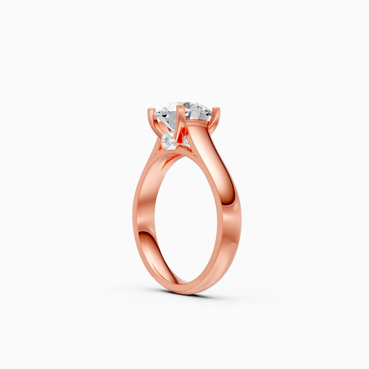 Stunning Single Solitaire Diamond Engagement Ring