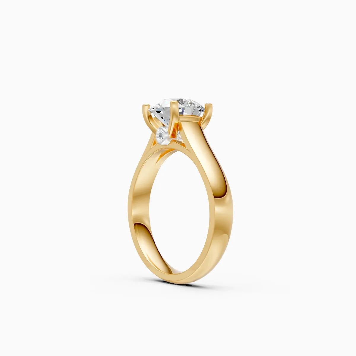 Stunning Single Solitaire Diamond Engagement Ring