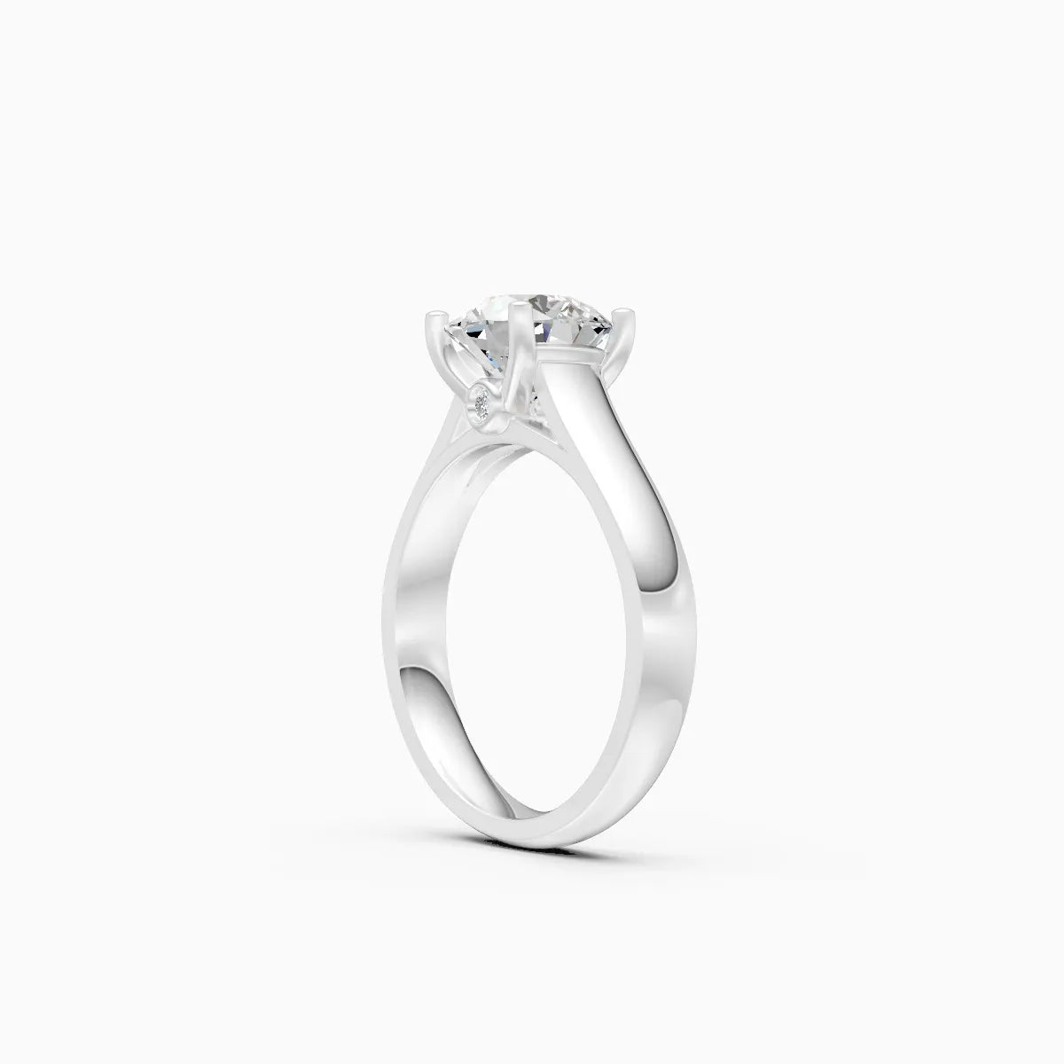 Stunning Single Solitaire Diamond Engagement Ring