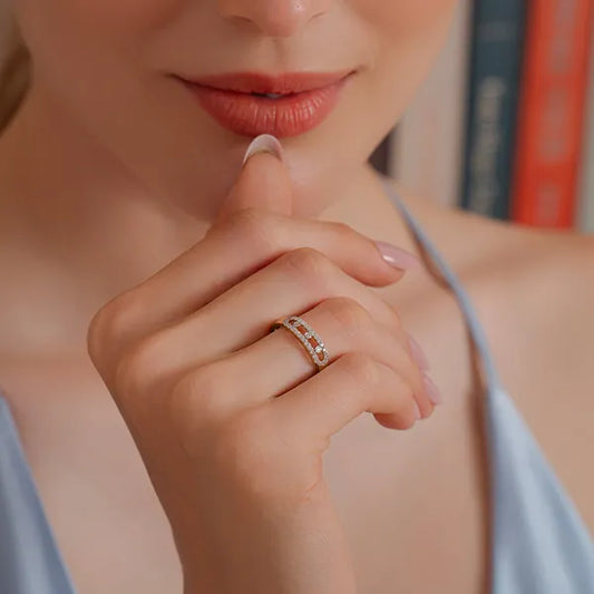 Elegant Halo Lab Grown Diamond Band