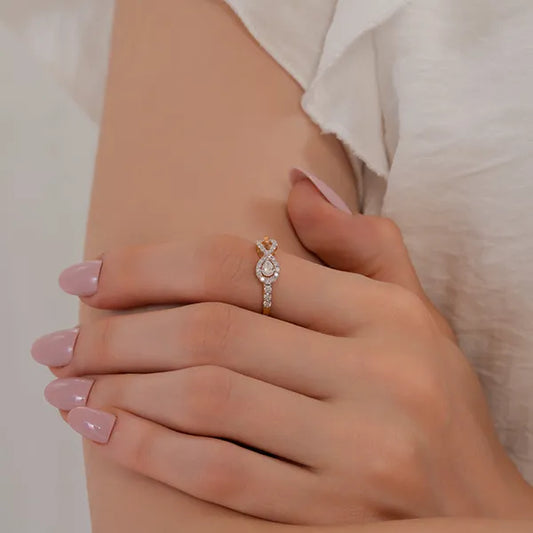 Infinity Diamond Ring for Women