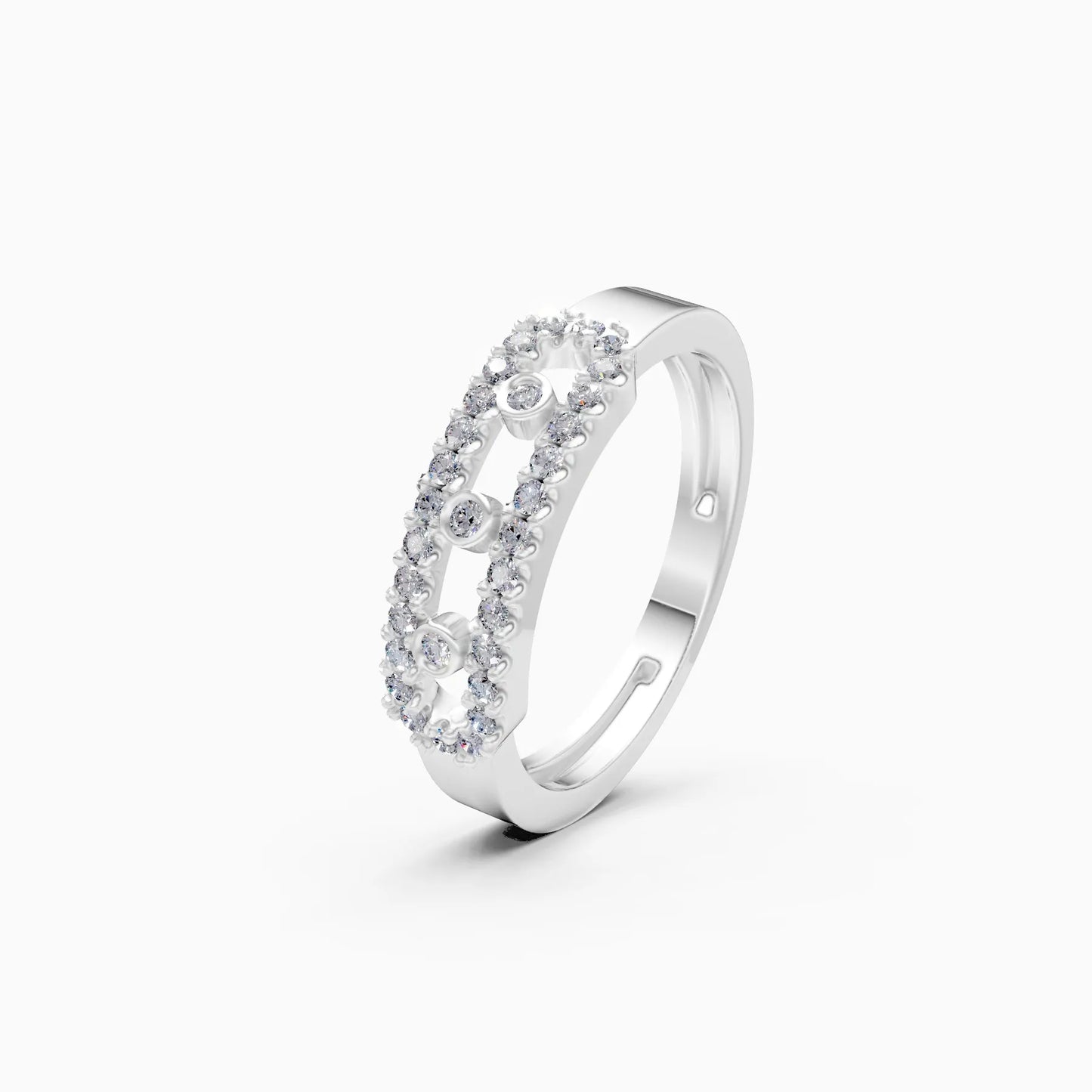 Elegant Halo Lab Grown Diamond Band