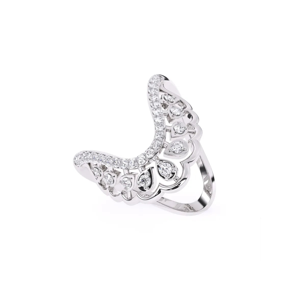 Crown Lab Grown Diamond Vanki Ring Set in 14K Rose Gold