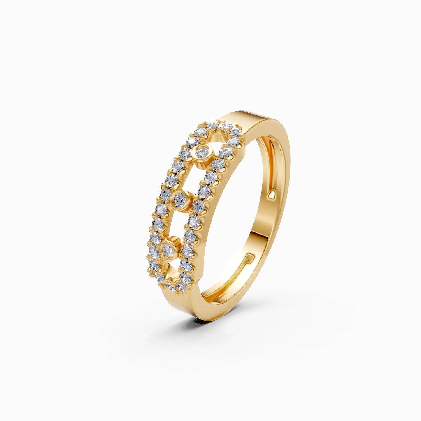 Vintage Halo Diamond Statement Ring