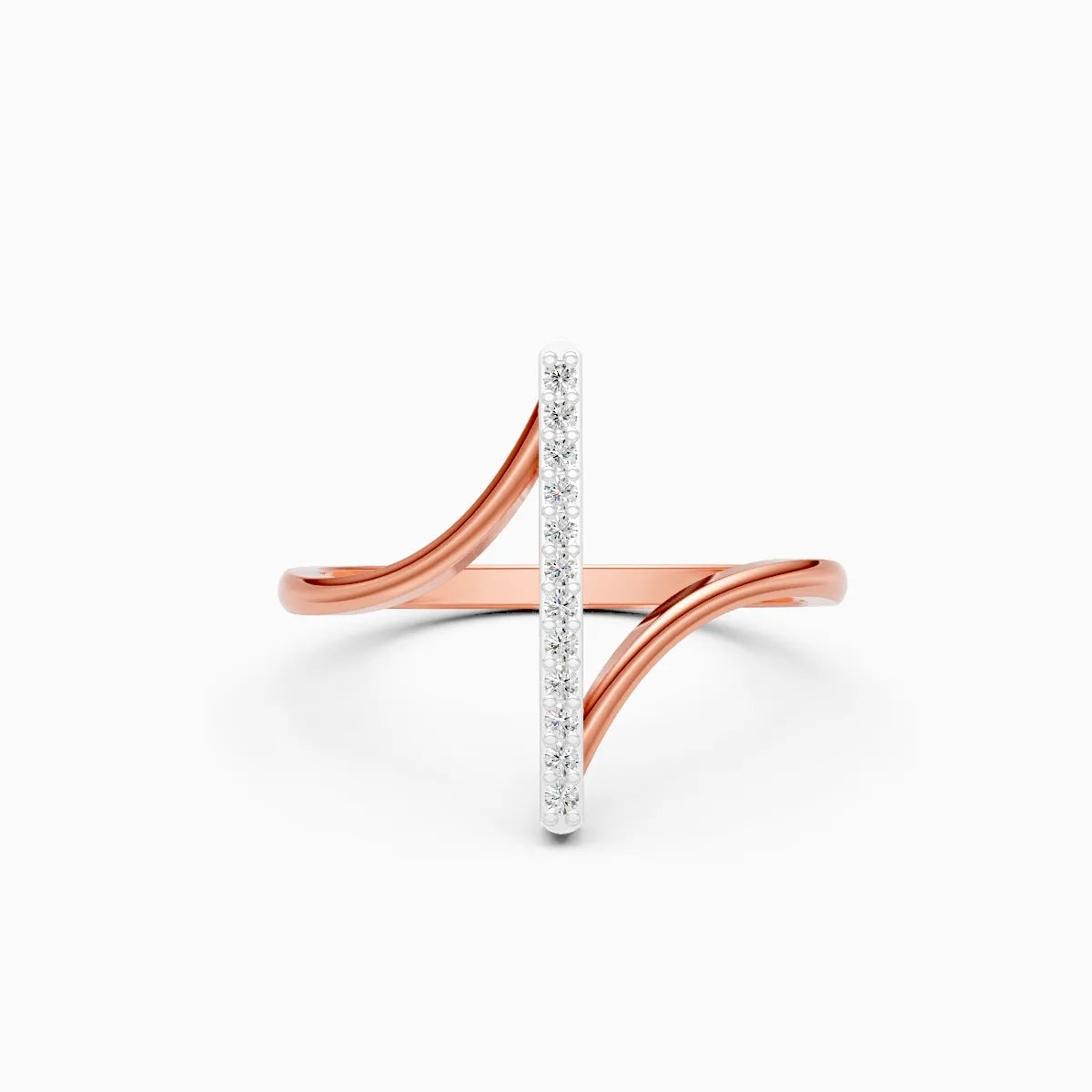 Stylish Open-Style Diamond Band