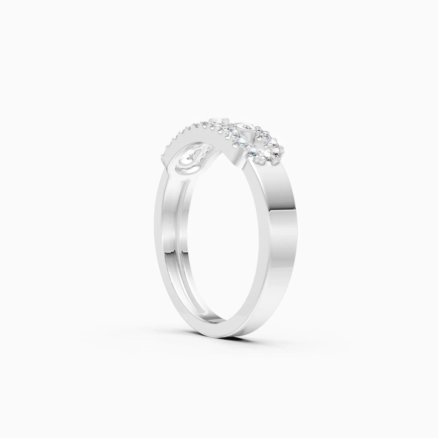 Elegant Halo Lab Grown Diamond Band
