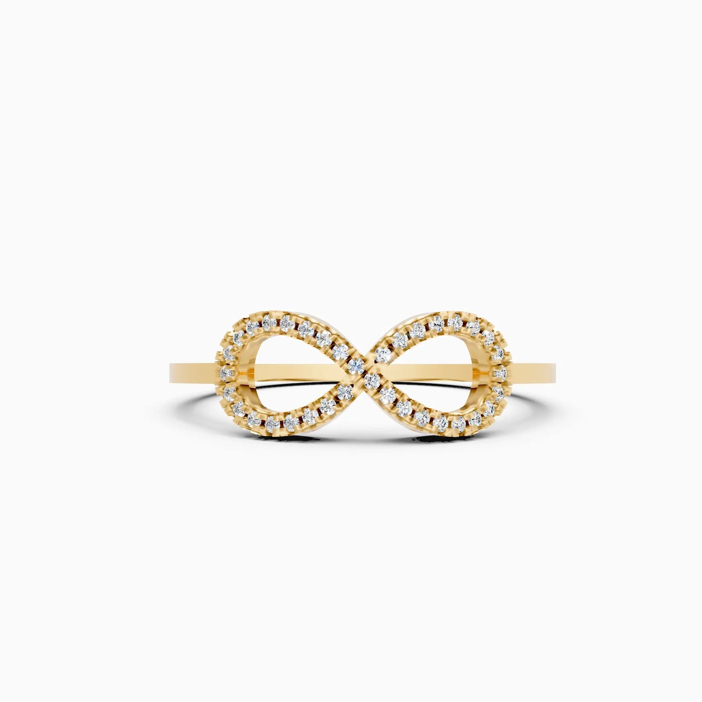 Full-Outline Micro-Pavé Infinity Symbol Ring